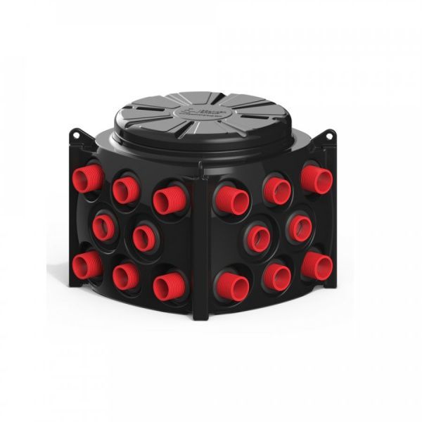 Пластиковый колодец КН-1000 H900 с крышкой D560 мм (модификация с предустановленными кабельными стойками)